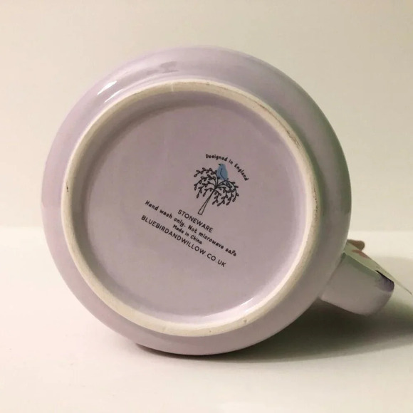 Bluebird and Willow Butterfly Coffee Tea  Mug Think Happy Thoughts Cup - Picture 10 of 15
